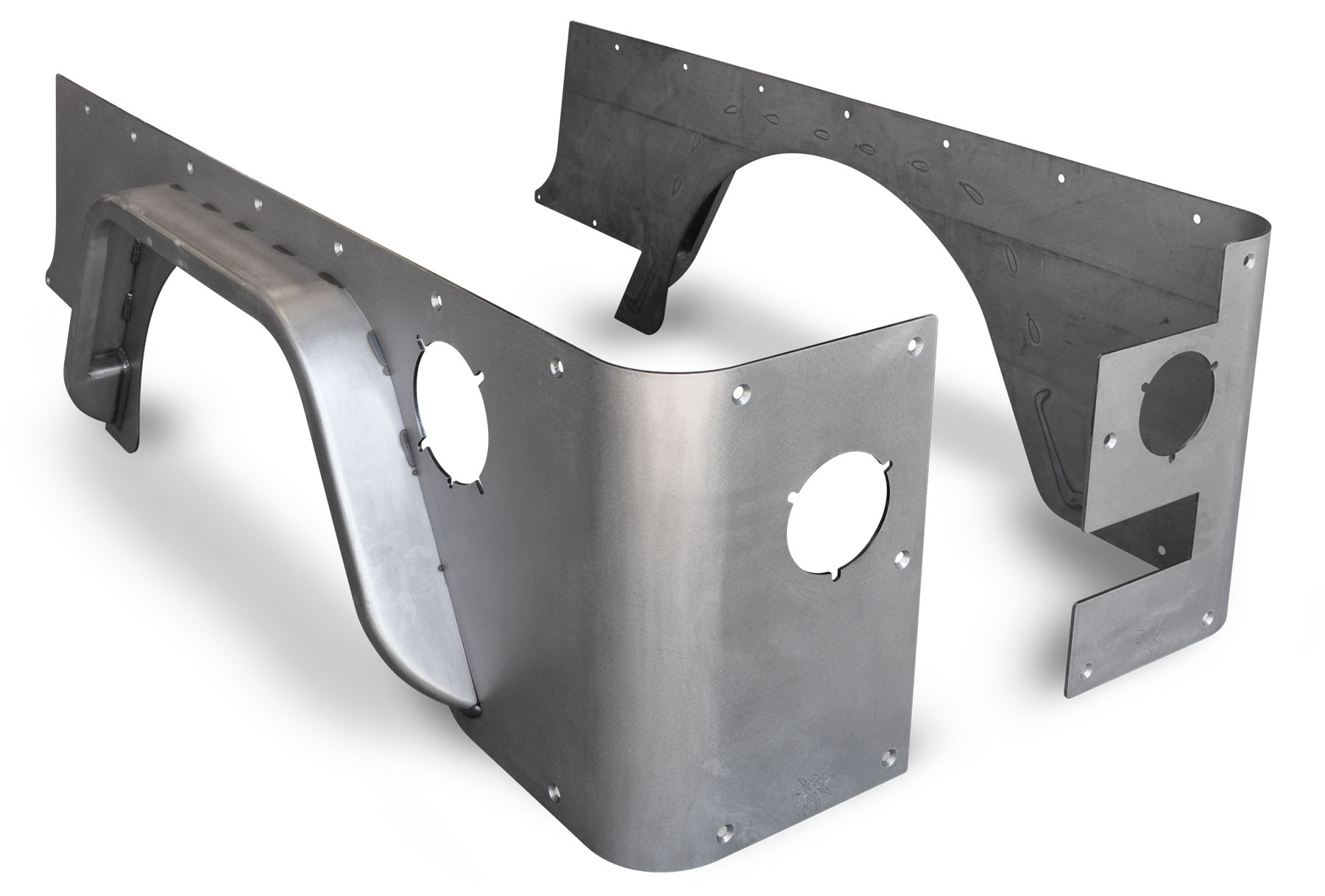 Poison Spyder LJ Crusher Corners Standard 3in DeFender Flares (Aluminum) 1504073ALUM