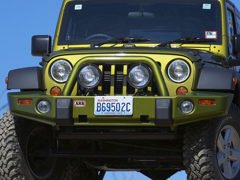 Jeep front bumper with bull bar #2
