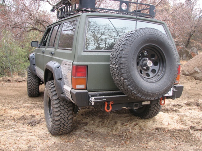 Jeep cherokee xj custom rear bumpers #2