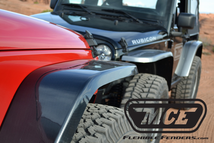 MCE Jeep JK Hi Clearance Gen III Carbon Fiber Edition Fenders / Flares