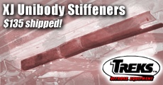 TREKS XJ unibody stiffeners on sale