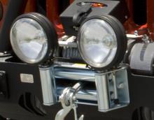 Rugged Ridge Roller Fairlead with Offroad Light Mounts