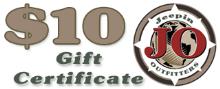 JeepinOutfitters.com Gift Certificate - $10