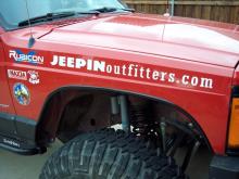 JEEPINoutfitters.com logo decal - 24", white