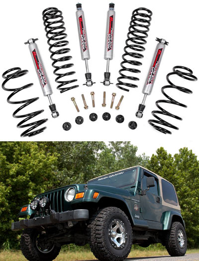 Rough Country  Suspension Lift Kit - Jeep TJ Wrangler 97-06 | TJ25 |  JeepinOutfitters