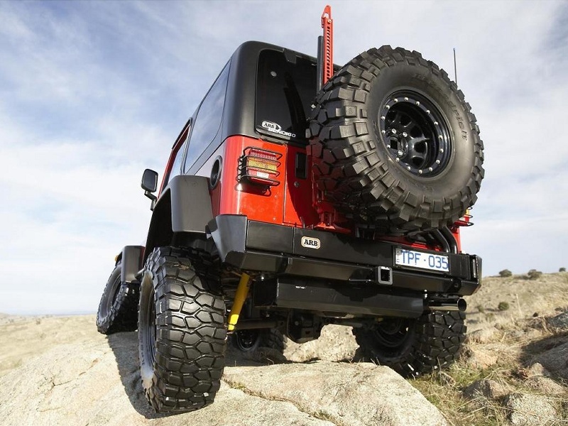 ARB Rear Tire Carrier, Jeep Wrangler TJ, 1997-2006 | 5750012 |  JeepinOutfitters