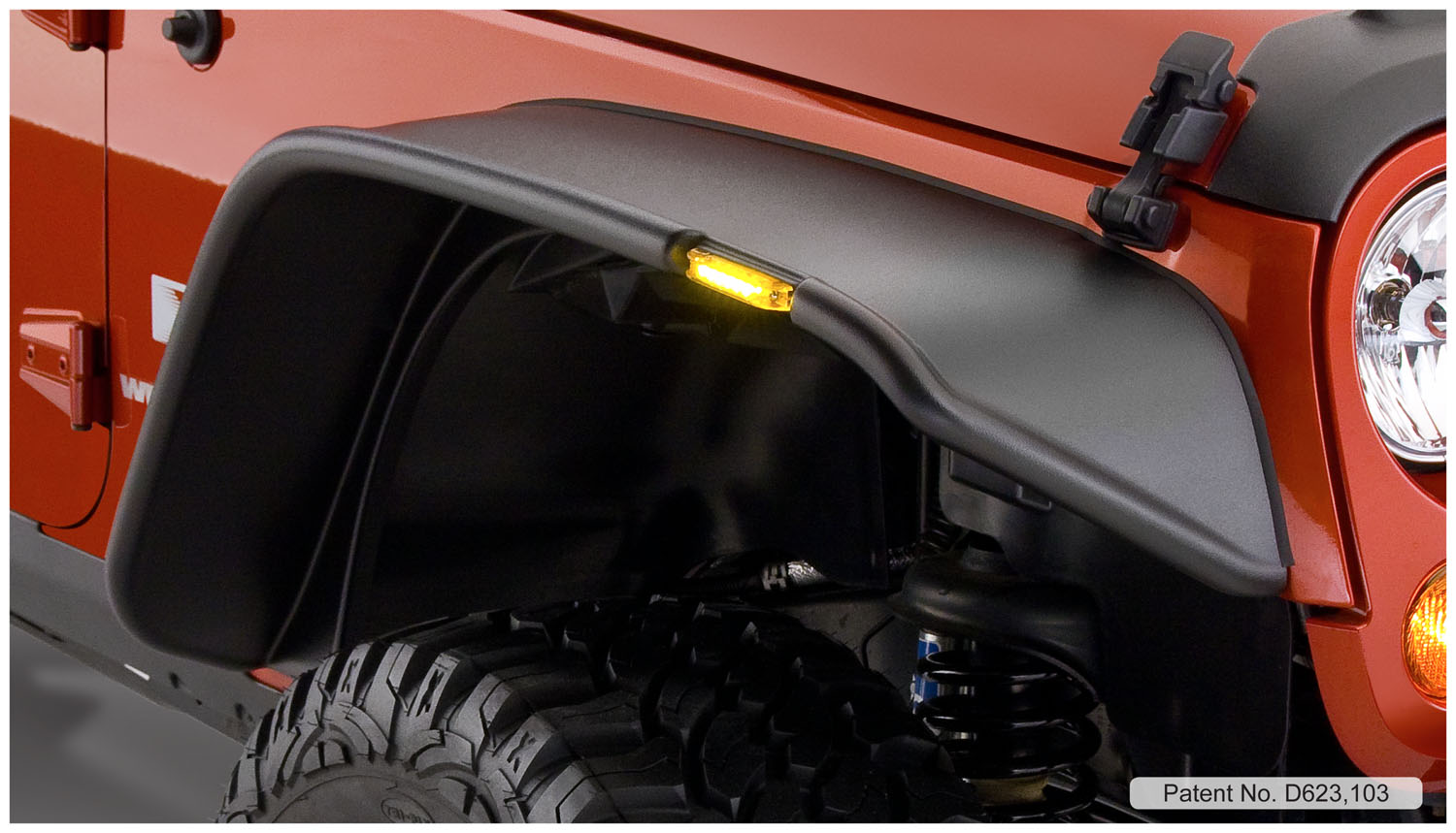 Bushwacker Flat Style Fender Flares, 20072016 Jeep JK Wrangler 10918