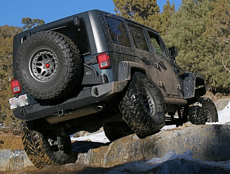 Expedition One Jeep JK Trail Series Rear Bumper & Tire Carrier |  JKRB100-STC | JeepinOutfitters