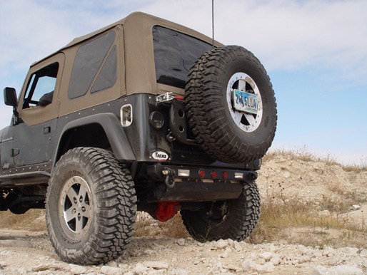 TNT Customs Rear Tire Carrier - Jeep TJ/LJ/YJ | TTC | JeepinOutfitters