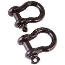 Rugged Ridge D-Shackles, 3/4-In, Black, Pair