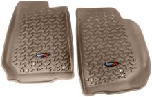 Rugged Ridge Floor Liners, Front, Tan, 07-14 Jeep Wrangler (JK)