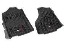 Rugged Ridge Front Floor Liner Kit, Black, 12-13 Ram 1500/2500/3500 Standard/Quad