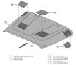 Rugged Ridge Performance Vented Hood, Jeep JK Wrangler/Unlimited