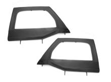 Rugged Ridge Upper Soft Doors, Front Pair, Black, Jeep Wrangler (JK) 2007-2011