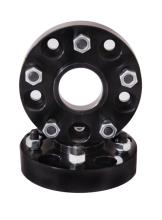Rugged Ridge Wheel Adaptor Pair, Black, 5x4.5  To 5x5.5 Bolt Pattern, 1.375 Inch Thick