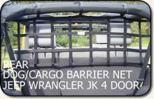 Aspen Mfg Dog/Cargo Barrier Net Jeep JK 4-dr