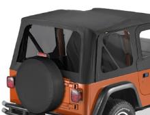 Bestop Replace-a-Top Tinted Window Kit, Jeep 97-02 Jeep Wrangler TJ, Black Denim