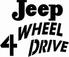 Jeep 4 Wheel Drive classic decal