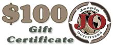 JeepinOutfitters.com Gift Certificate - $100