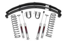 Rough Country Jeep XJ Cherokee 3" Suspension Lift Kit w/new rear leaf springs