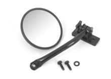 Rugged Ridge Mirror Relocation, Black, Includes Mirror, Jeep Wrangler (TJ) 97-06, (JK) 07-11, LH or RH Does One Side