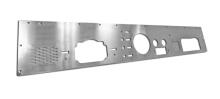 Rugged Ridge Replacement Dash Panel, With Gauge and Speaker Holes Pre-Cut, Stainless Steel, Jeep CJ 76-86