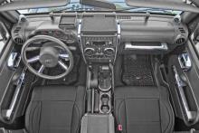 Rugged Ridge Interior Trim Accent Kit, Chrome, Jeep Wrangler (JK) 07-10 2-Door With Automatic Transmission