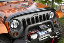 Rugged Ridge Bug Deflector, Smoked, Jeep Wrangler (JK) 2007-2011