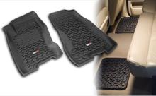 Rugged Ridge All Terrain Floor Liner Kit, Four Piece, Black , Jeep Grand Cherokee (WJ) 99-04, Includes first and second row liners
