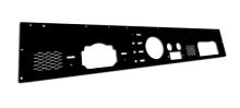 Rugged Ridge Replacement Dash Panel, With Gauge and Speaker Holes Pre-Cut, Black Powder Coat, Jeep CJ 76-86