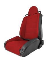 Rugged Ridge Front Seat, XHD Off Road Seat, Black With Red Insert, Jeep Wrangler (TJ) 97-06