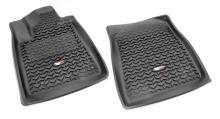 Rugged Ridge All Terrain Floor Liners, Front Pair, Black, Toyota Tundra 2007-2011 Regular Cab, Double Cab and CrewMax