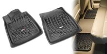 Rugged Ridge All Terrain Floor Liners, Four Piece, Black, Toyota Tundra 2007-2011 Regular Cab, Double Cab and CrewMax, Includes first and second row liners.